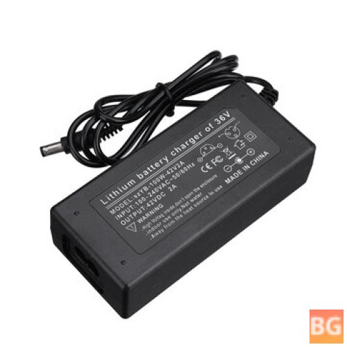 42V 2A 84W Electric Scooter Battery Charger - 5.5x2.1