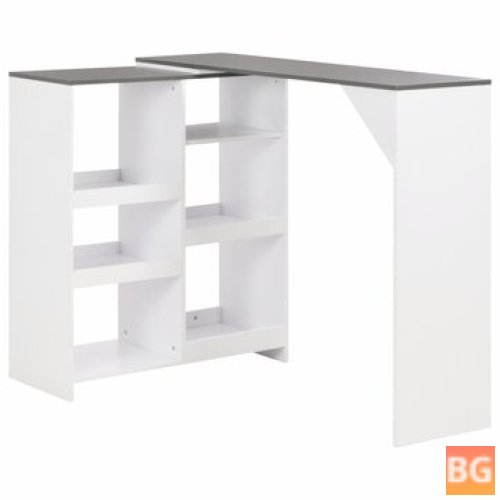 Shelf with a Table Top and Moving Shelf