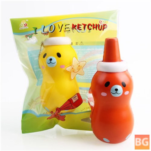 Ketchup Squishy - 14*5.5CM Licensed Slow Rising with Packaging Collection Soft Toy
