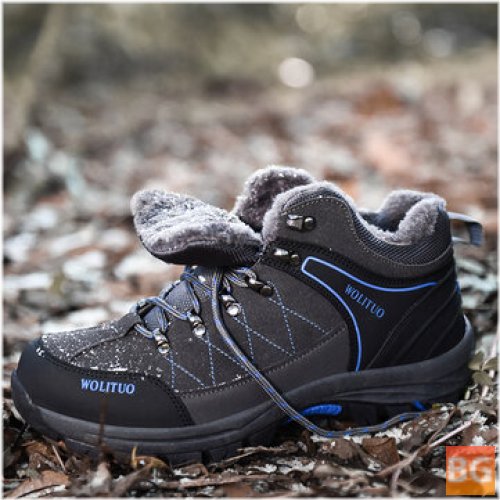 Soft Sole Warm Lined Outdoor Shoes for Men