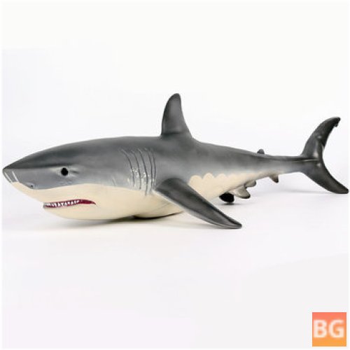 Great White Shark Toy Diecast Model Figure - 19 Inches