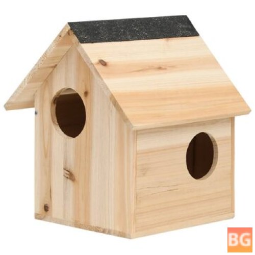 vidaXL 314821 Outdoor Squirrel House Solid Firwood 26x25x29 cm for Dog House Cat Bedpen