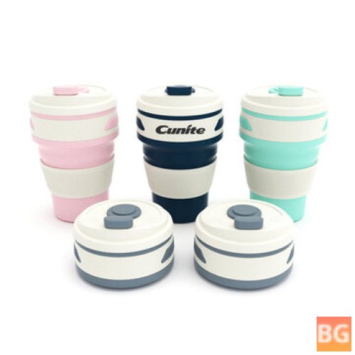 Collapsible Silicone Coffee Cup - 350ML Capacity