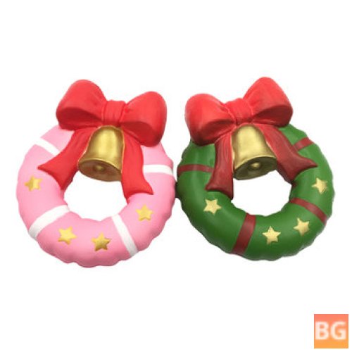 Jingle Bell DonutSquishy - 13cm - Gift - Slow Rising - Original Packaging - Soft Decor Toy