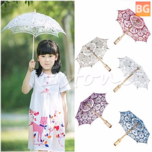 Umbrella with lace design for party decoration