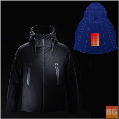 Warm Jacket for Men - Rechargeable, Waterproof, and Rainproof