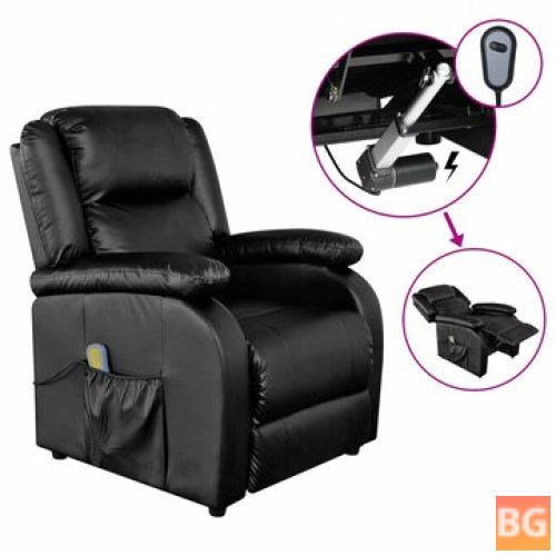 Electric Massage Chair - Black