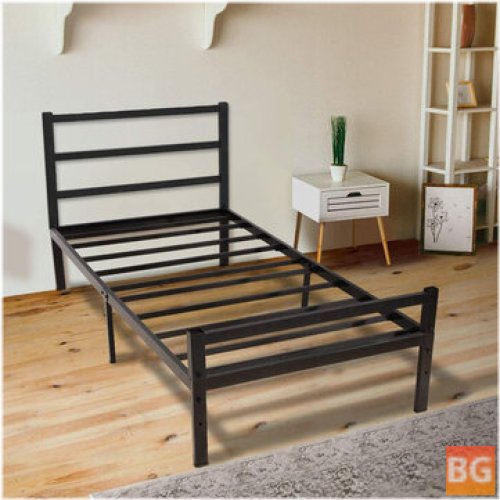 Heavy Duty Steel Slat and Anti-Slip Support for Twin Bed Frame