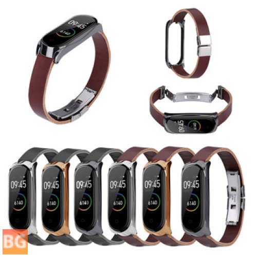 PU Leather Watch Band Replacement for Xiaomi Mi Band 3/4