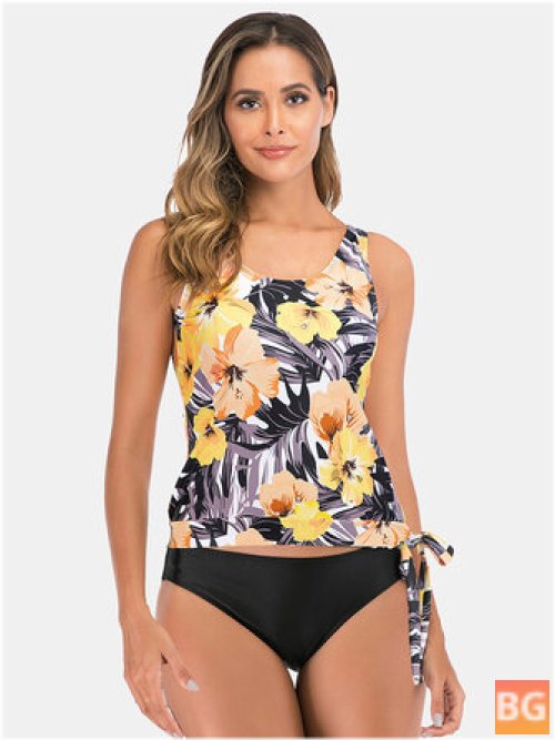 Women's Floral Tankinis with Prints