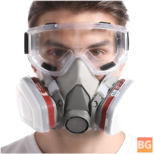 Anti-dust Gas Mask Set with Filters and Goggles