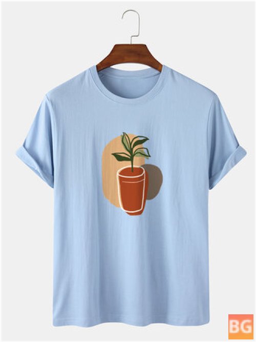 Daily T-Shirt with Abstract Design