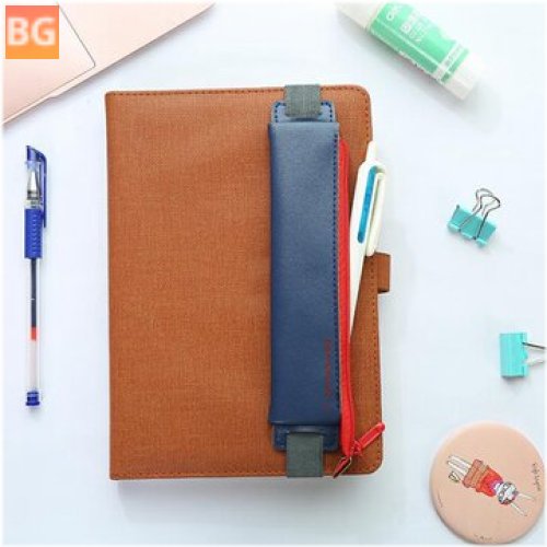 Pencil Case with elastic strap and notebook holder