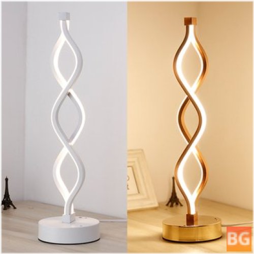 24W Modern Spiral Twist LED Table Light - Desk Reading Lamp