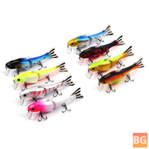 HF021 1pc 95mm 13g Minnow Fishing Lure with 2 Sections Hard Bait