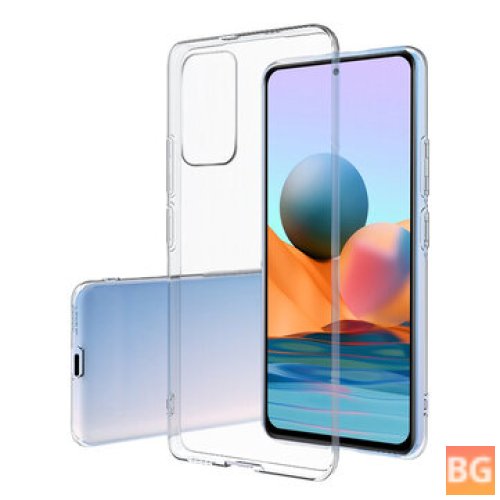 Crystal Clear Transparent TPU Soft Protective Case for Xiaomi Redmi Note 10/ Redmi Note 10S
