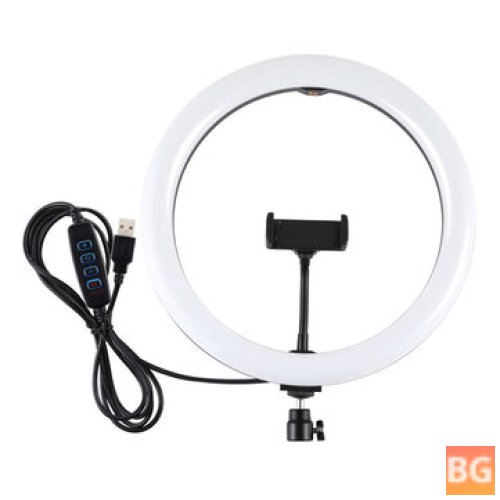 3200K LED Ring Light for Vlogging Selfie Photography - 11.8 Inch