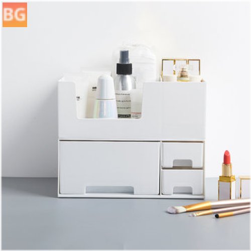 Makeup Cosmetic Storage Box with Top and Bottom