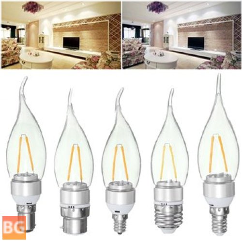 220V CFL Light Bulbs - Sliver Pull Tail Incandescent