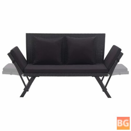 Garden Bench with Cushions - 69.3