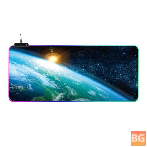 Glowing Planet Gaming Mouse Pad