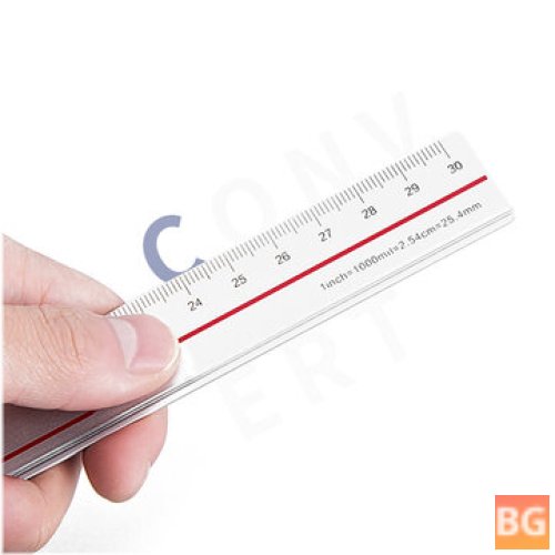 Aluminum Ruler with Fizz Frosting - 30CM Scale