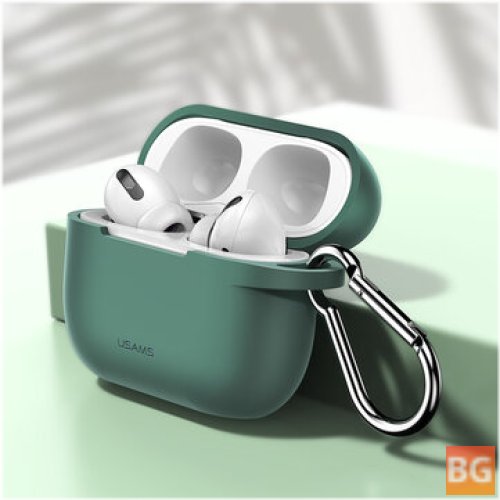 Shock-resistant Earphone Storage Case with Keychain for Apple AirPods 3