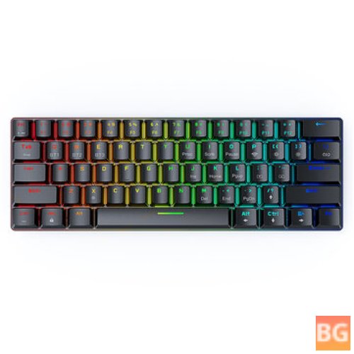 Blue-Tooth Mechanical Keyboard with 61 Keys for Mac/Win