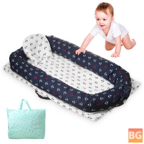 Portable Folding Baby Bed with Bumper
