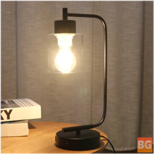 220V Bedroom Home LED Desk Lamp with Lampshade - Lampshade