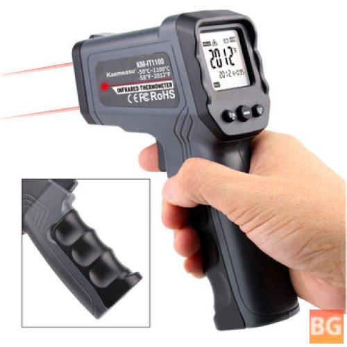 KAEMEASU -50~1100? Dual-laser Infrared Thermometer with Multifunctional IR Thermometer