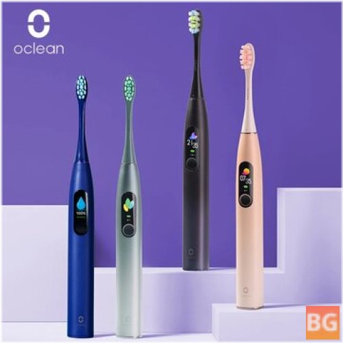Oclean X Smart Touch toothbrush with 32 levels of cleaning, 2 hours fast charging and support for IOS & Android