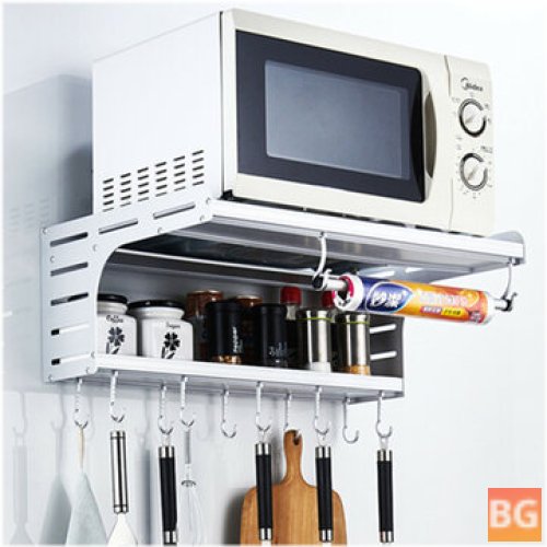 2-Tier Kitchen Stand with Microwave Oven Rack
