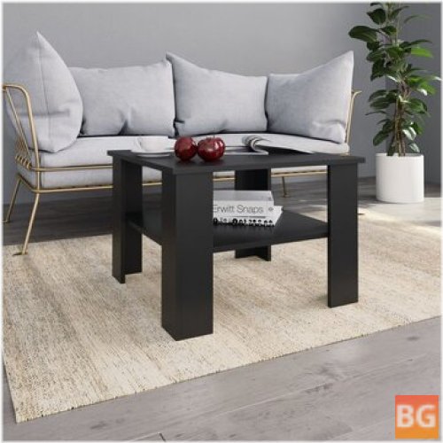Table with Black Frame and Black Top