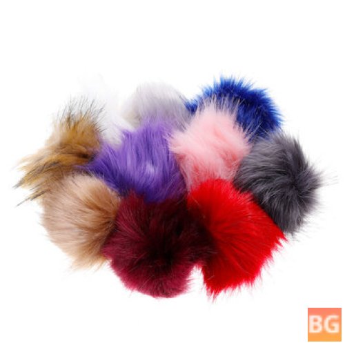 Faux Fox Fur Balls for Knitted Hats - 12CM/4.72 Inch