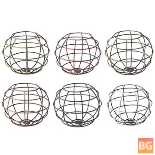 Vintage Iron Ceiling Lamp Cage for Bar and Cafe