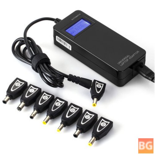 90W Car Charger with LED Screen and USB Slot