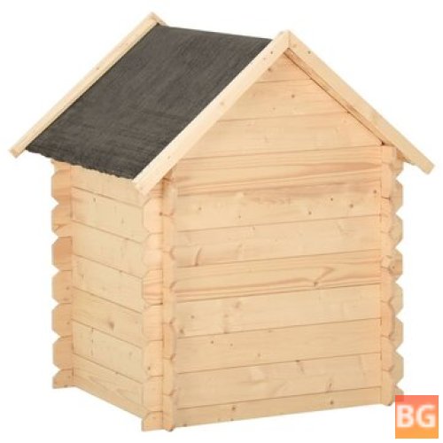 Pine Wood Doghouse