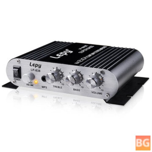 838BT 2.1 Channel HIFI Bluetooth Amplifier with Super Bass and Large Capacity Filter