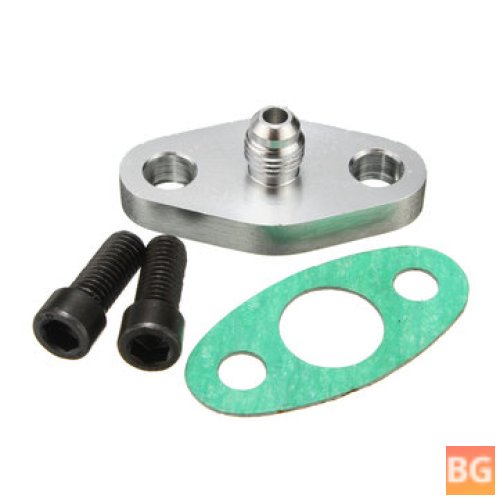 Turbo Oil Feed Adapter for T3/T4 Flange with 4AN Gasket