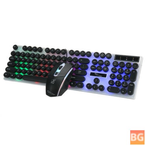 USB Wired Gaming Keyboard and Mouse Combo for PC Laptop