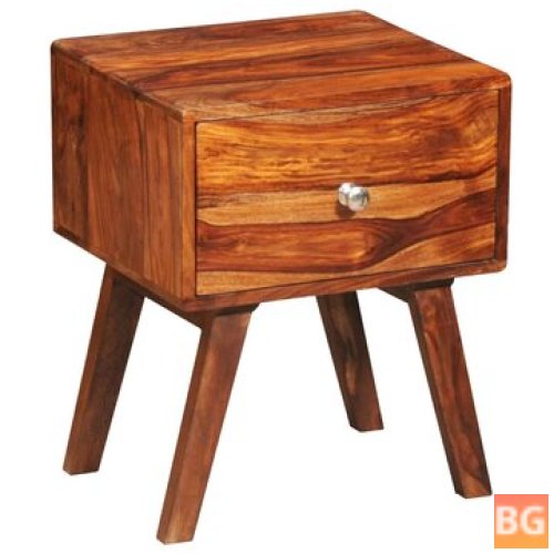 Table with One Drawer - 55 cm Solid Sheesham Wood