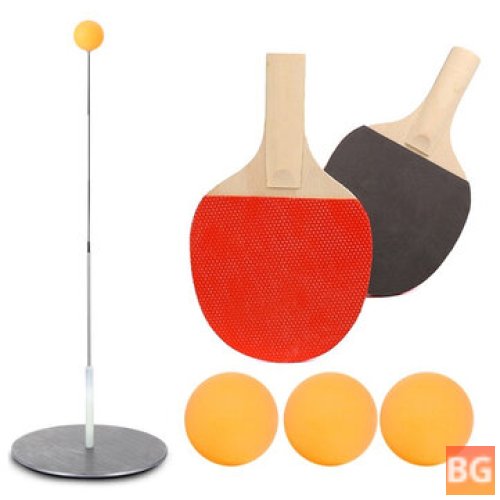 Elastic Soft Shaft Table Tennis Trainer with/without Rackets