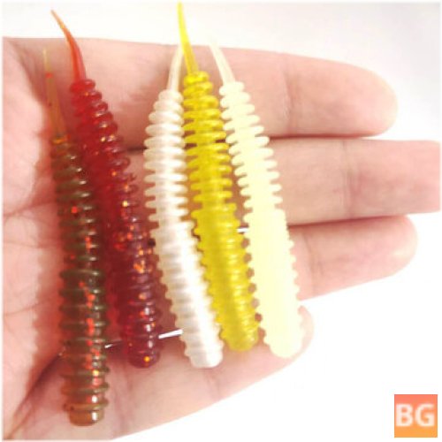 ZANLURE 10PCS/SET 6CM 1.4g Silicone Soft Fishing Worm Baits for Artificial Pesca Fishing Lure
