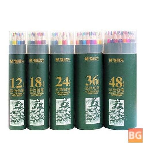 36802 2B Colored Pencils - Wood Artist Painting Oil Pencils