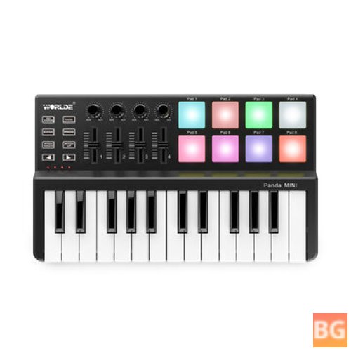 Panda Keyboard - 25 Keys - Drum Pad and MIDI Controller