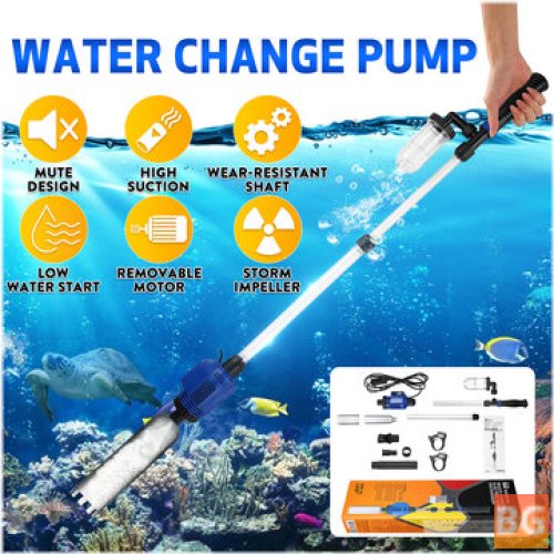 15W Tank Water Changer with 800L/h Flow for Fish