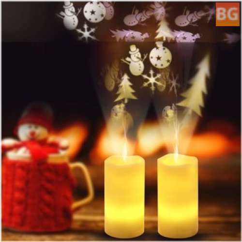 Snowflake LED Candle with Remote Control