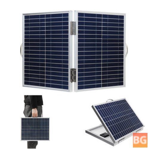 Waterproof Foldable Solar Panel with USB Output and Battery Clip Cable