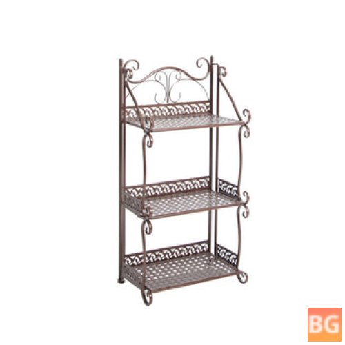 Iron Shelf with 3 Layers - Multi-Functional Kitchen and Bathroom